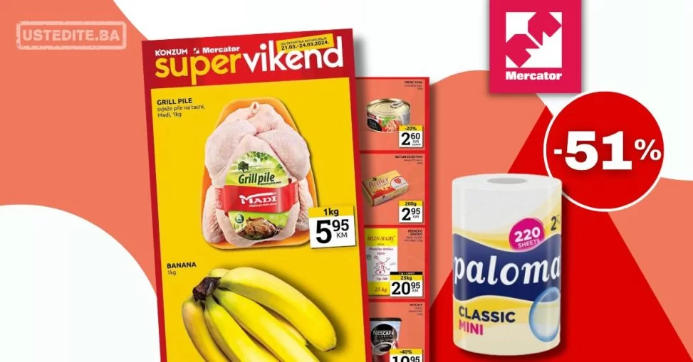 Mercator vikend akcija 21-23.3.2024.