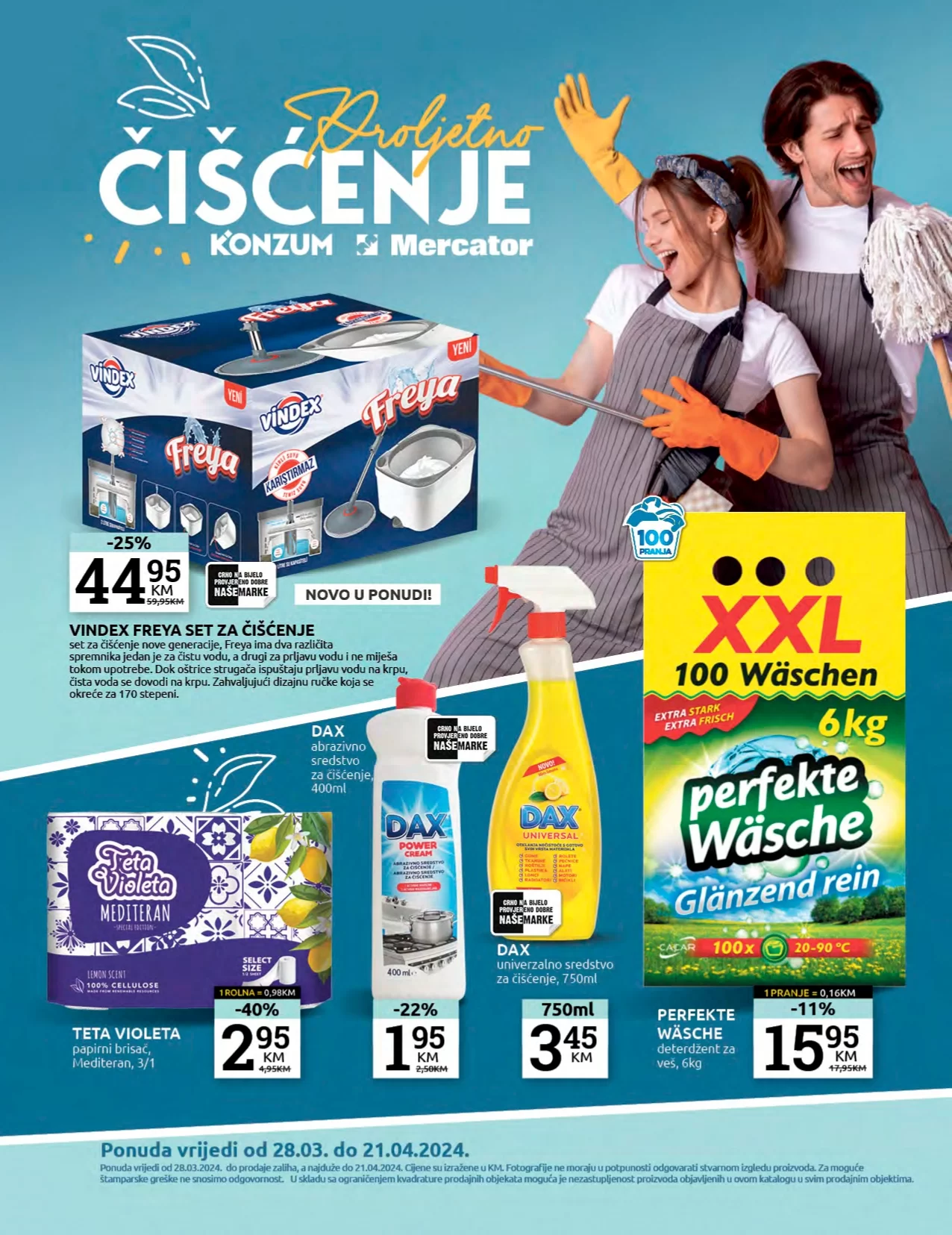 Konzum katalog PROLJETNO ČIŠĆENJE 28.3-21.4.2024.