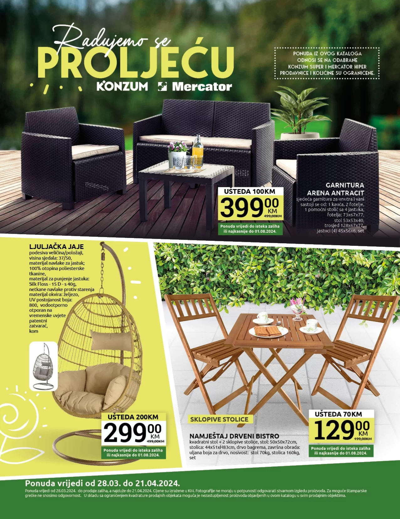 Konzum katalog RADUJEMO SE PROLJEĆU 28.3-21.4.2024.