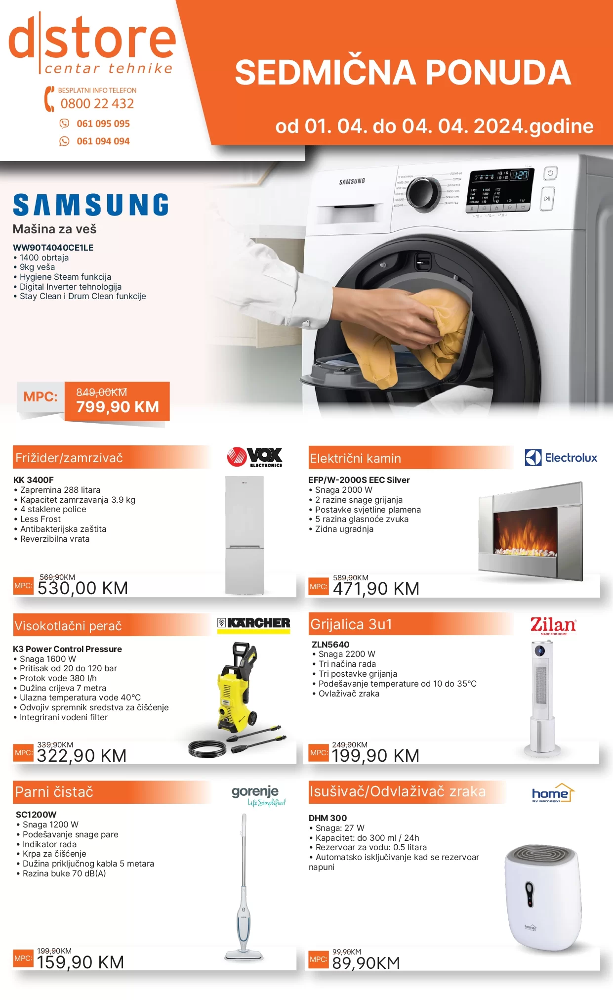 Dstore SEDMIČNA AKCIJA 1-6.4.2024. 