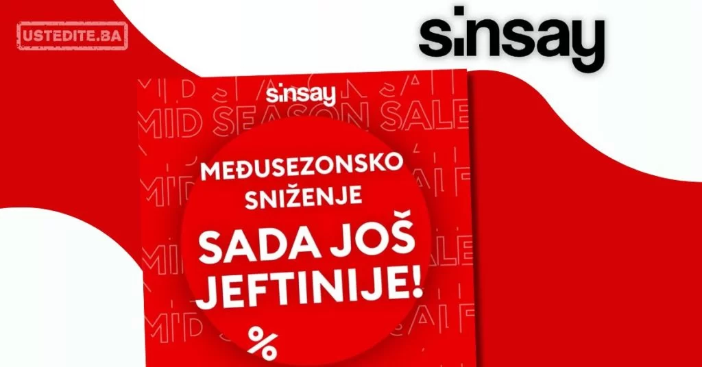 Sinsay BiH ISKORISTI POPUSTE - mart 2024.