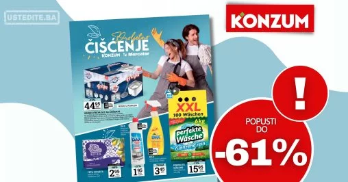 Konzum katalog PROLJETNO ČIŠĆENJE 28.3-21.4.2024.