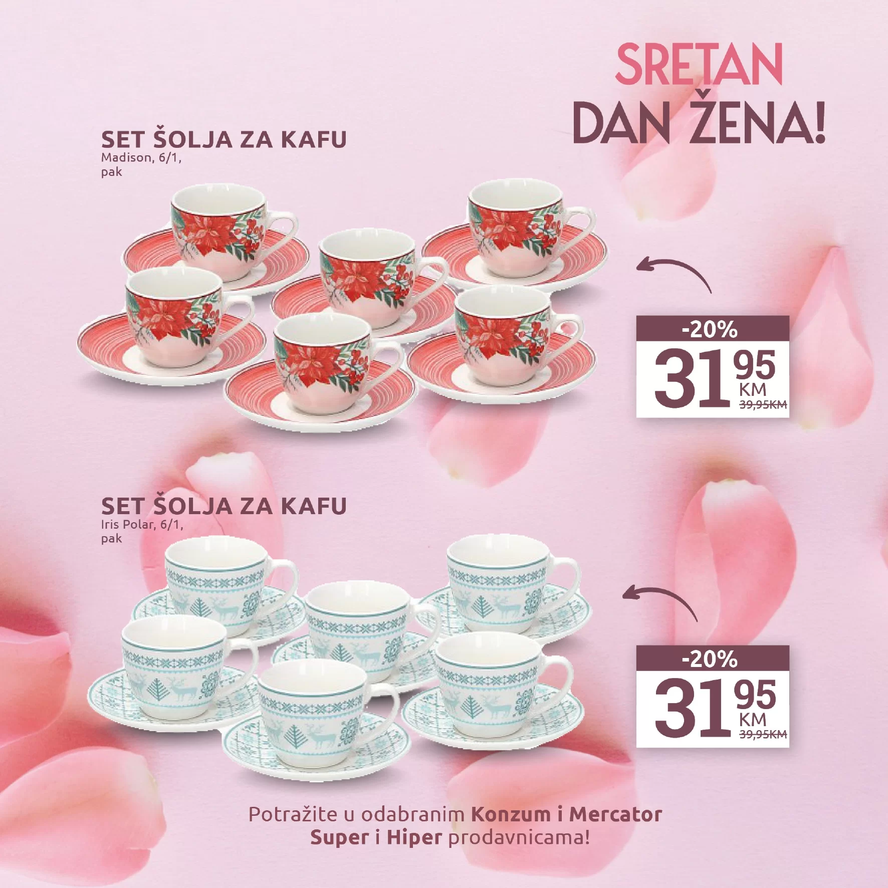 Konzum katalog 8. mart Dan žena 4-10.3.2024.