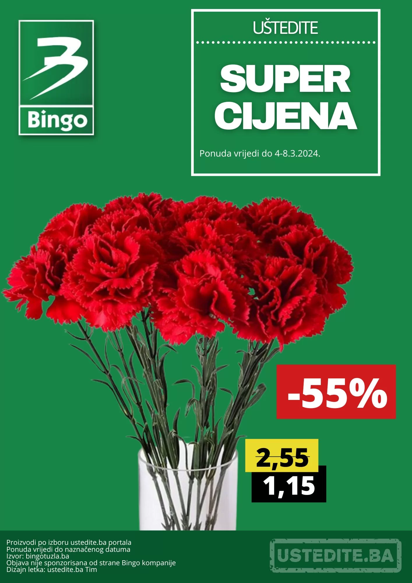 Bingo SUPER CIJENA KARANFILA