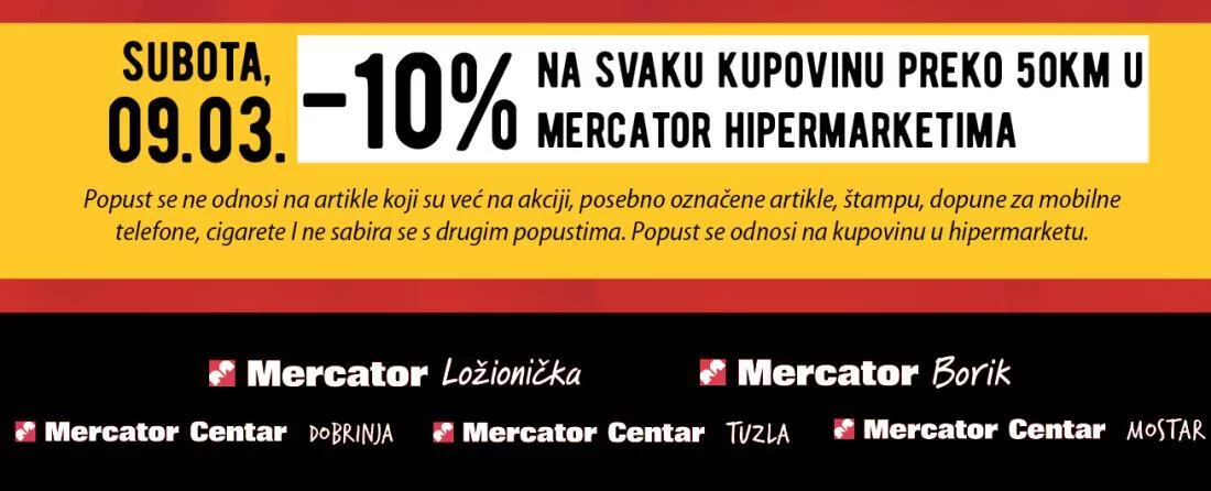 Mercator SNIŽENJE do 70% Dan žena 6-10.3.2023. 