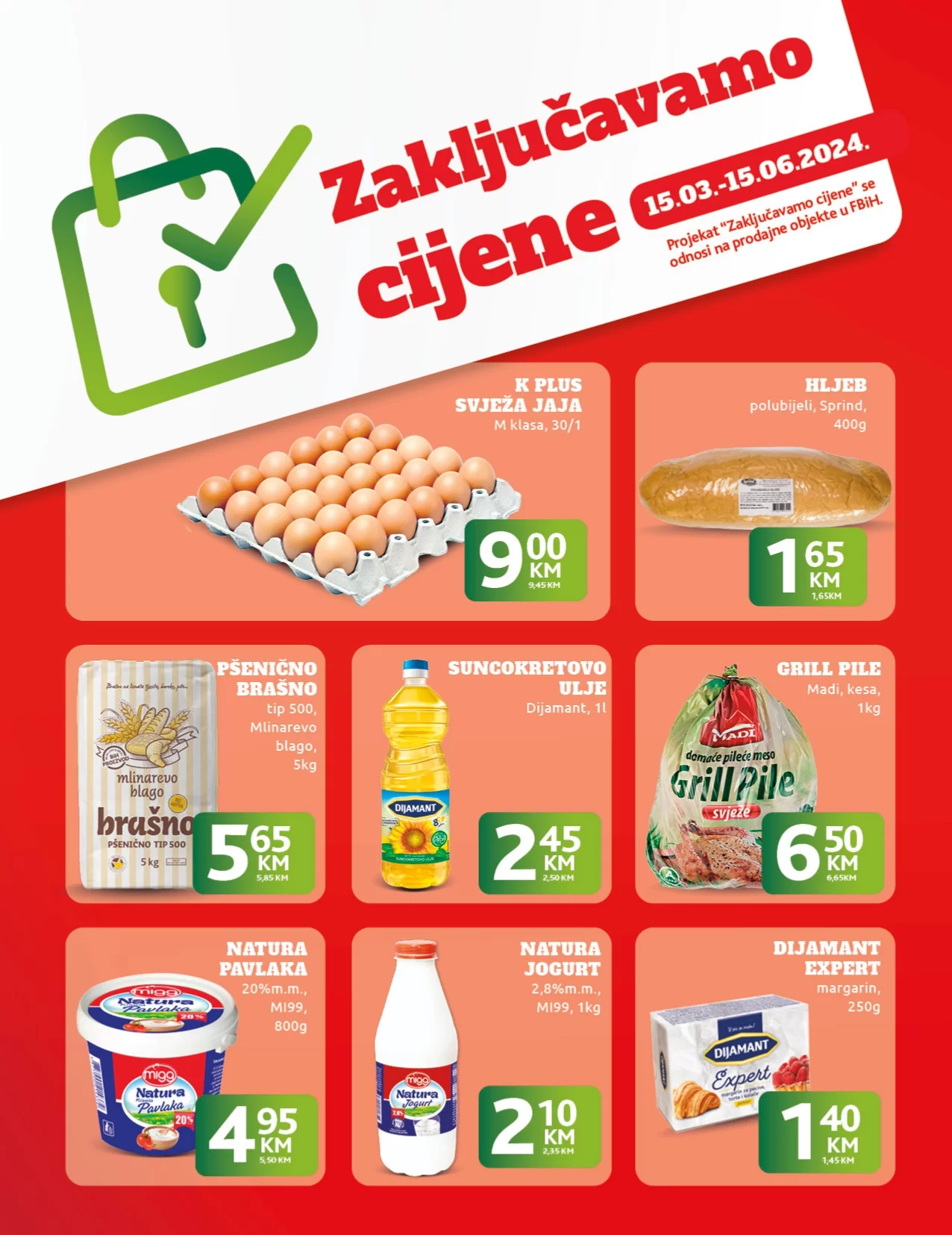 Konzum Zaključavamo cijene 15.3-15.6.2024.
