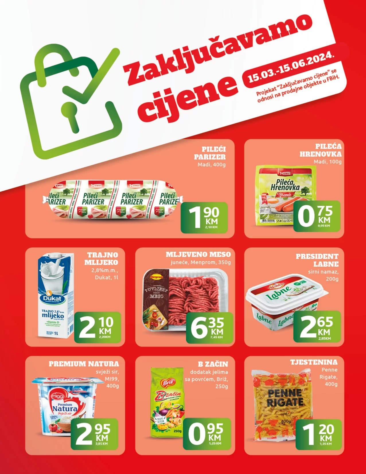 Konzum Zaključavamo cijene 15.3-15.6.2024.