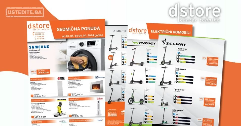 Dstore SEDMIČNA AKCIJA 1-6.4.2024.
