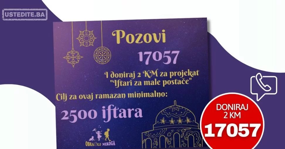 DONIRAJ 2 KM za MALE POSTAČE