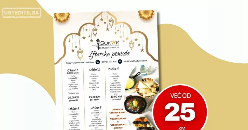 Sokak IFTARSKI MENI 📍Sarajevo