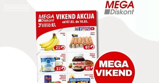 Mega Diskont vikend akcija 7-10.3.2024.