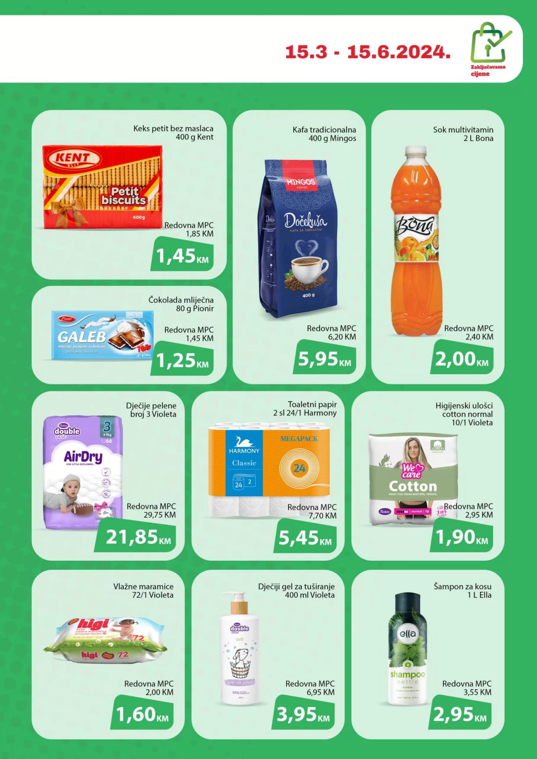 Bingo ZAKLJUČANE CIJENE 15.3-15.6.2024.