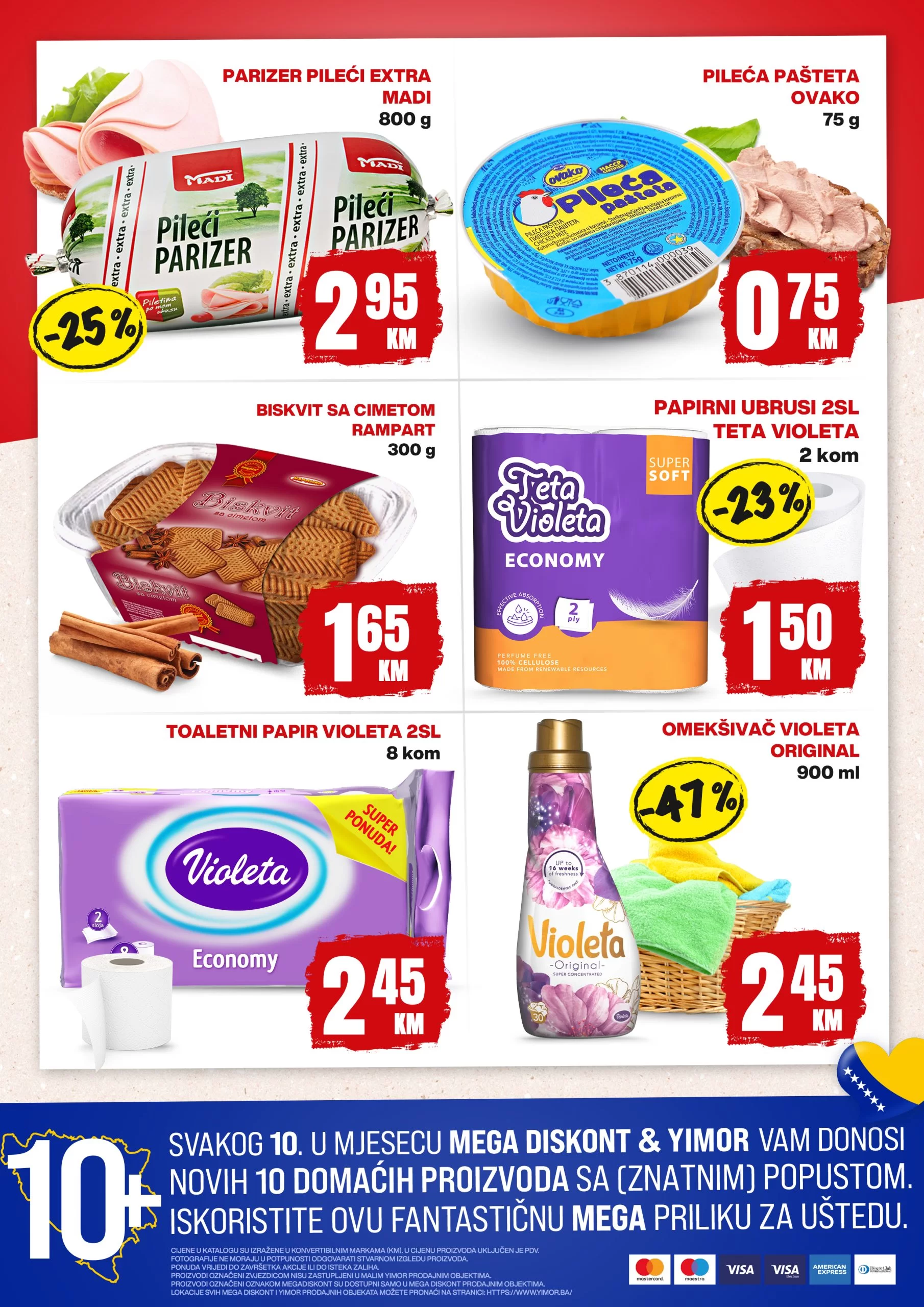 Mega Diskont katalog KUPUJMO DOMAĆE ⇢ TOP 10 proizvoda – sniženje 10-20.4.2024.