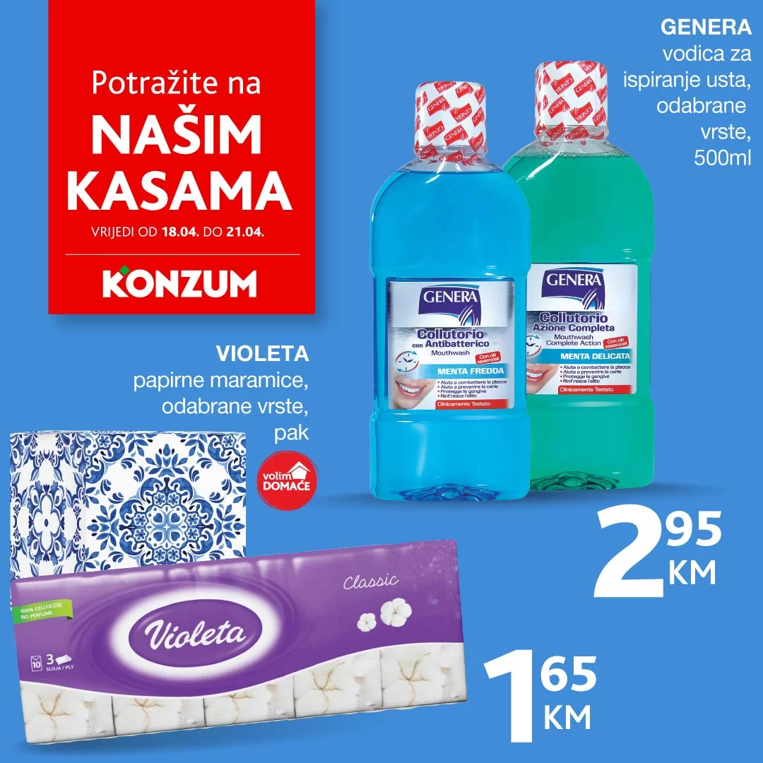 Konzum AKCIJA NA KASAMA 18-21.4.2024.