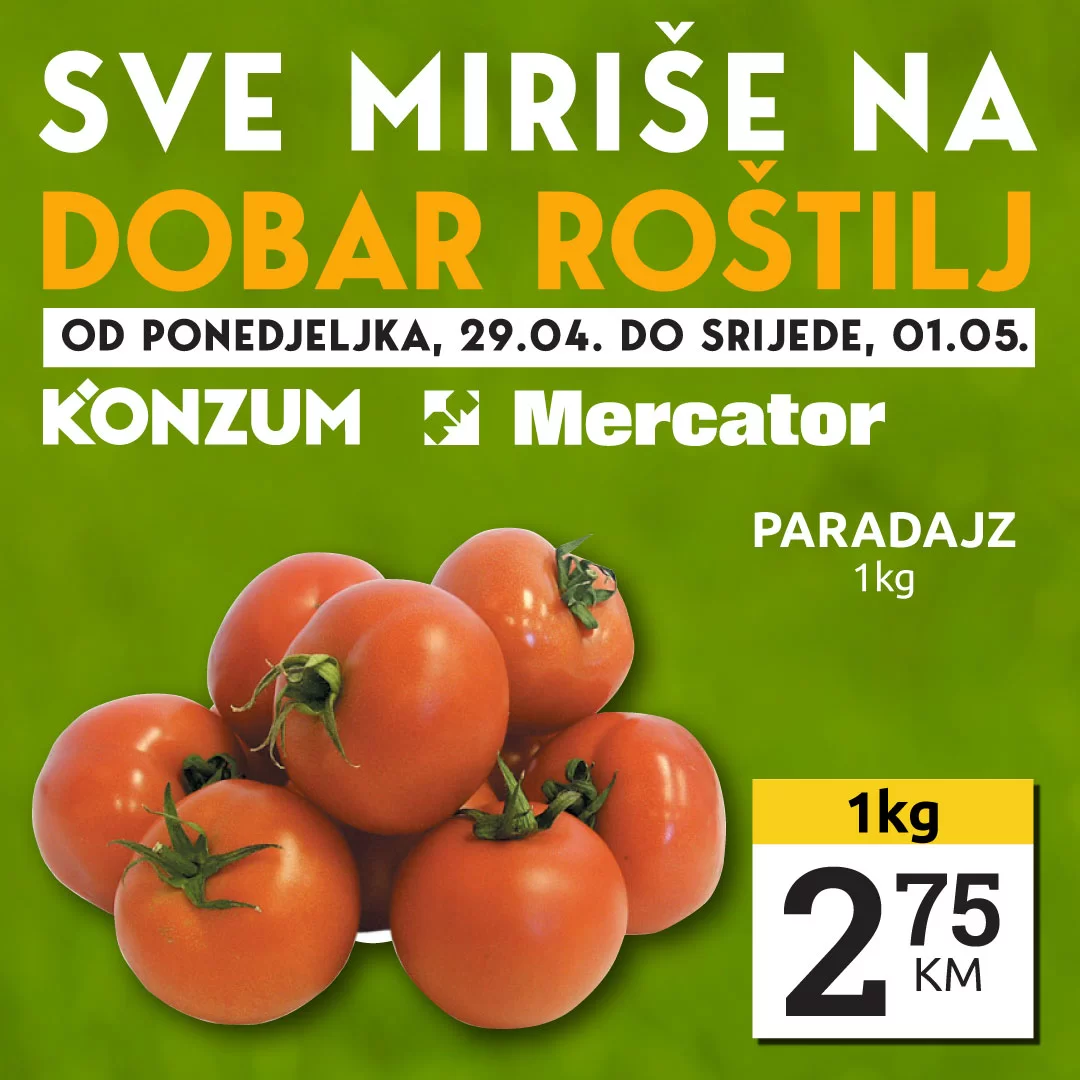 Konzum akcija SVE ZA DOBAR ROŠTILJ 29.4-1.5.2024.