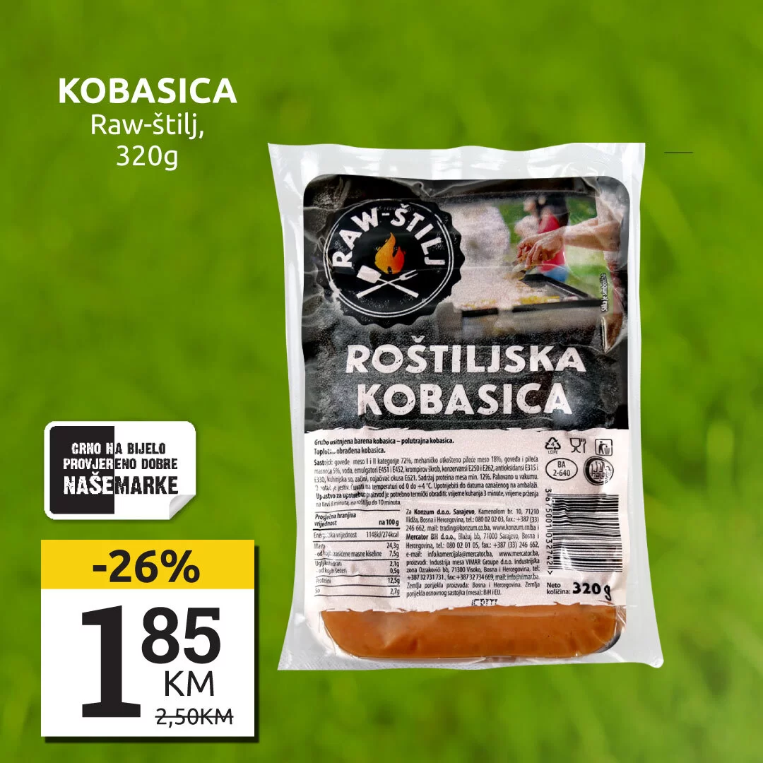 Konzum akcija SVE ZA DOBAR ROŠTILJ 29.4-1.5.2024.