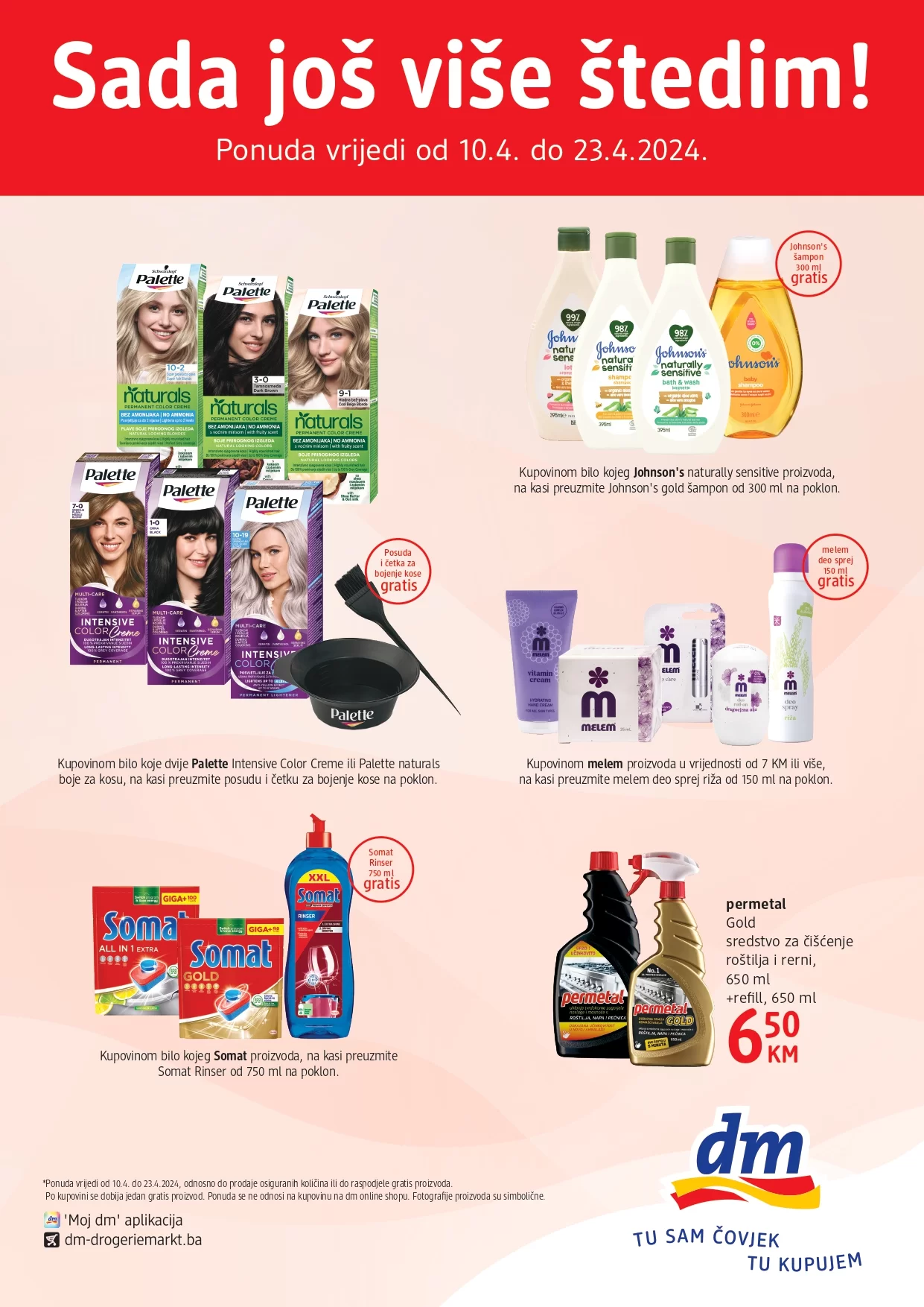 dm GRATIS ⇢Sada još više štedim - akcija do 23.4.2024.