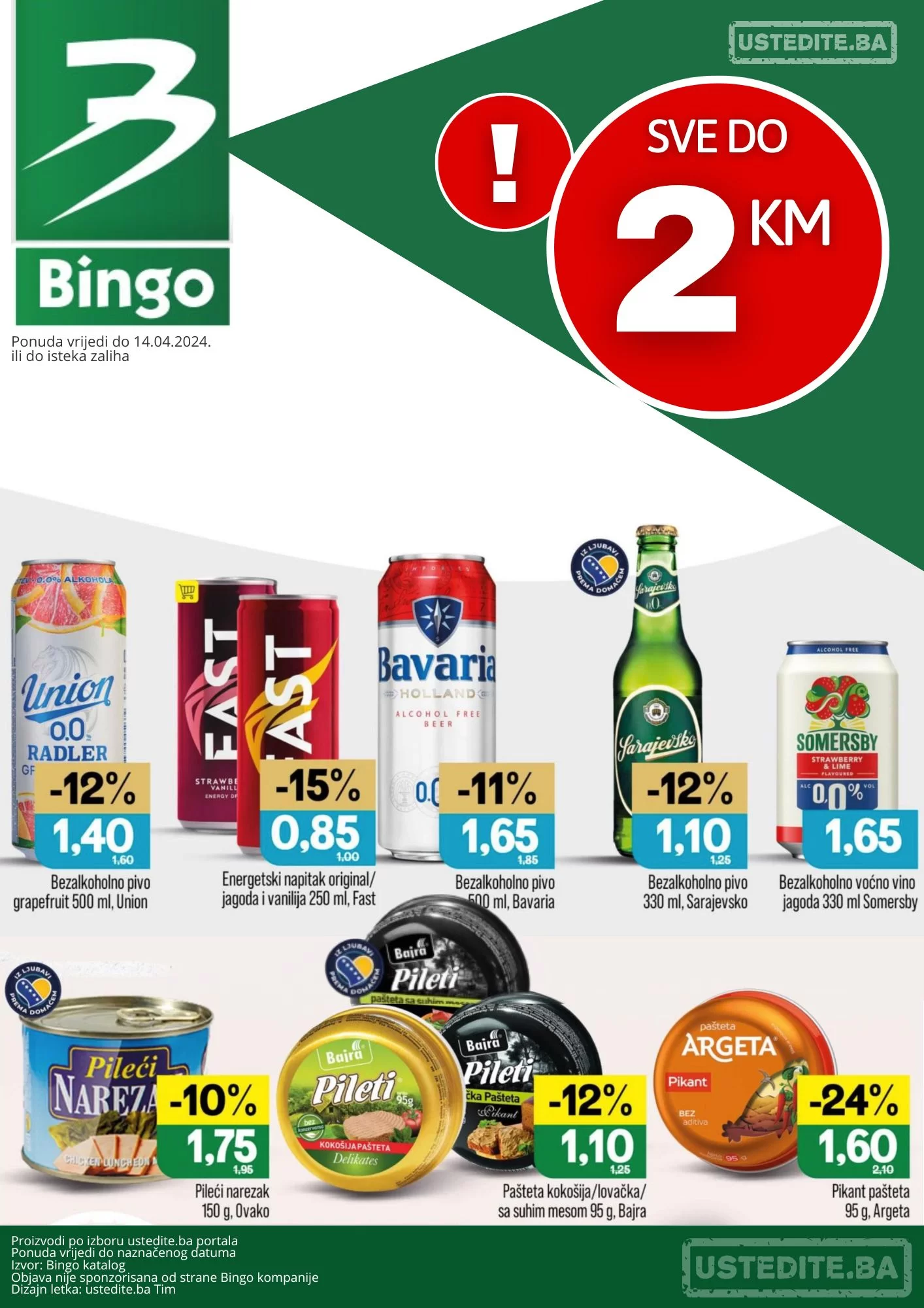 Bingo akcija SVE DO 2 KM