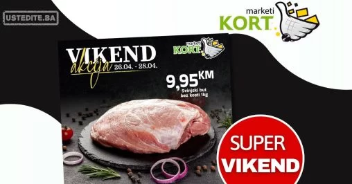 Kort vikend akcija 26-28.4.2024.