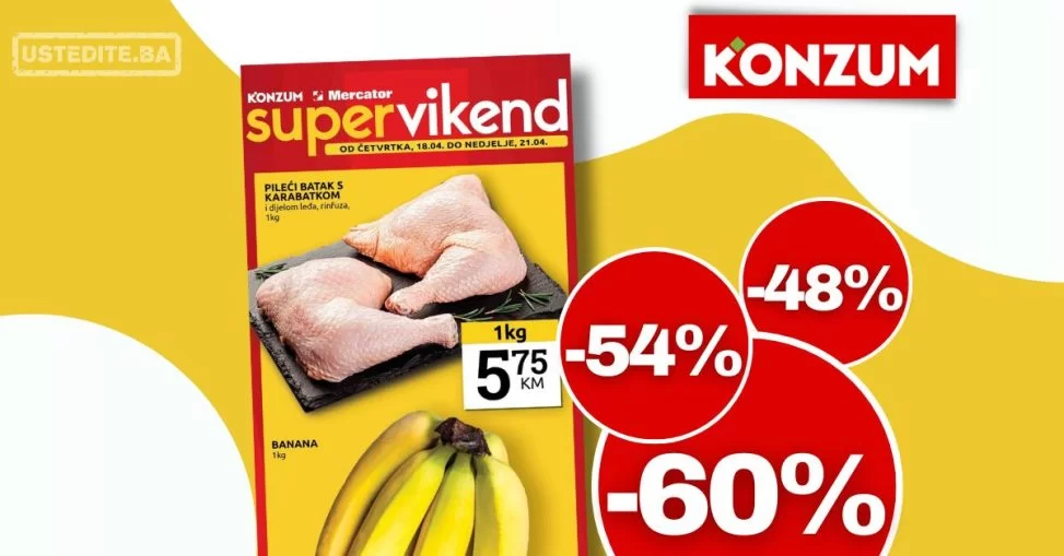 Konzum vikend akcija 18-21.4.2024.