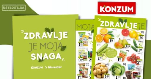 Konzum katalog ZDRAVLJE  22.4-5.5.2024.