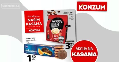 Konzum AKCIJA NA KASAMA