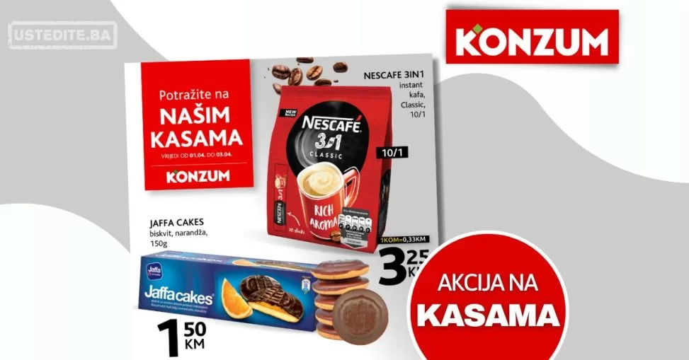 Konzum AKCIJA NA KASAMA