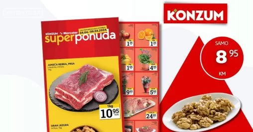Konzum vikend akcija 4-9.4.2024.