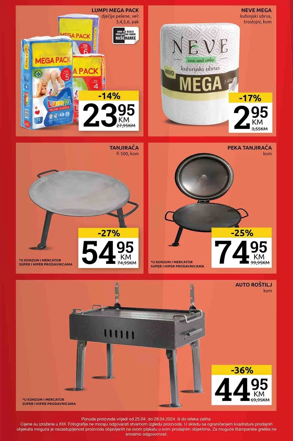 Konzum vikend akcija 25-28.4.2024.