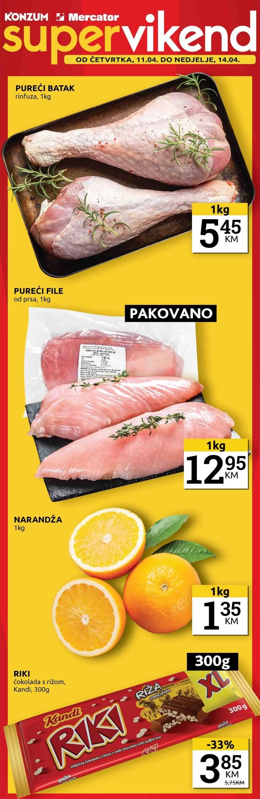 Konzum vikend akcija 11-14.4.2024.