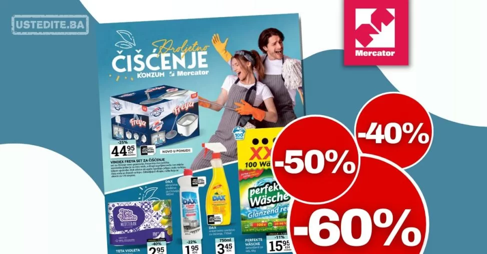 Mercator katalog PROLJETNO ČIŠĆENJE 28.3-21.4.2024.Mercator katalog PROLJETNO ČIŠĆENJE 28.3-21.4.2024.