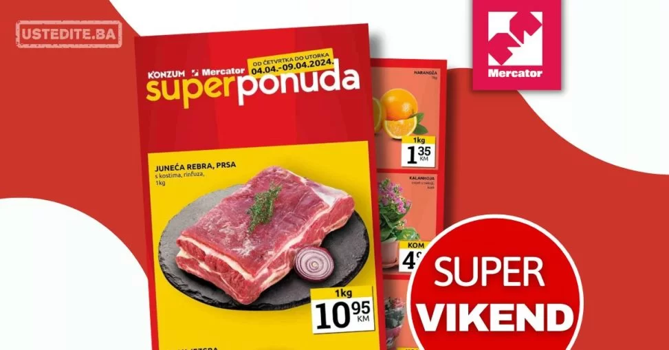 Mercator vikend akcija 4-9.4.2024.