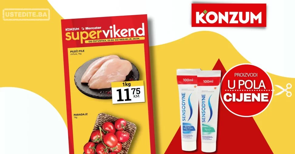 Konzum vikend akcija 25-28.4.2024.