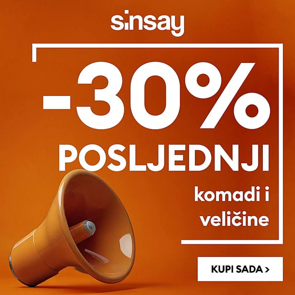Sinsay sniženje ⇢ POSLJEDNJI KOMADI - april 2024.