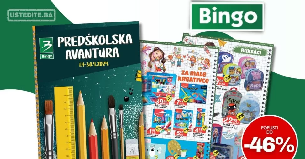 Bingo katalog PREDŠKOLSKA AVANTURA 1-30.4.2024.