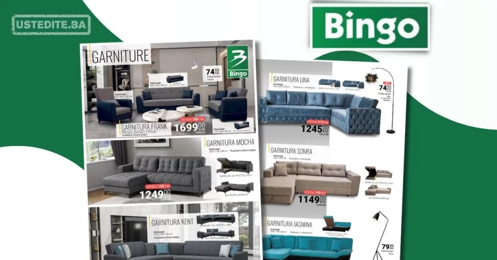 Bingo namještaj GARNITURE - sniženje do 8.5.2024.