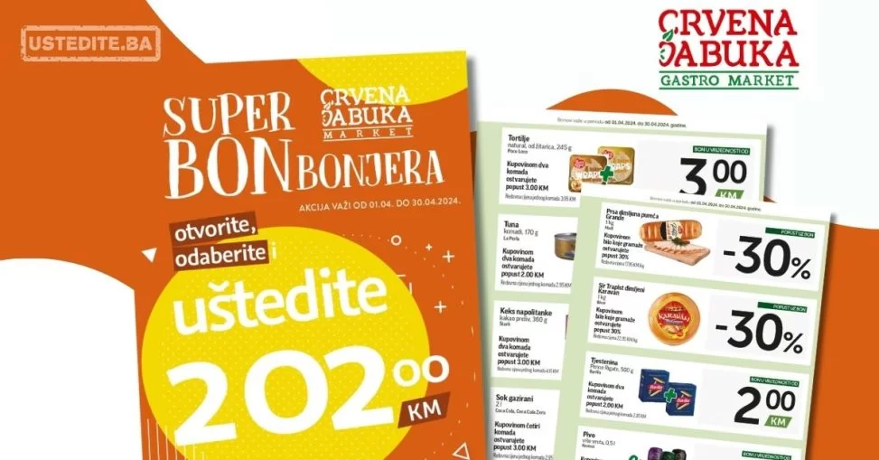 Crvena jabuka katalog SUPER BONBONJERA 1-30.4.2024.