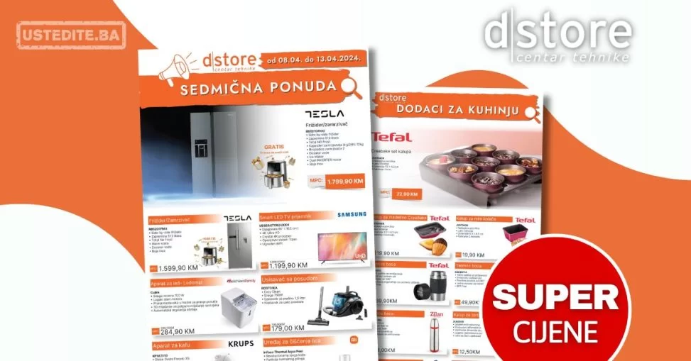 Dstore SEDMIČNA AKCIJA 8-13.4.2024.