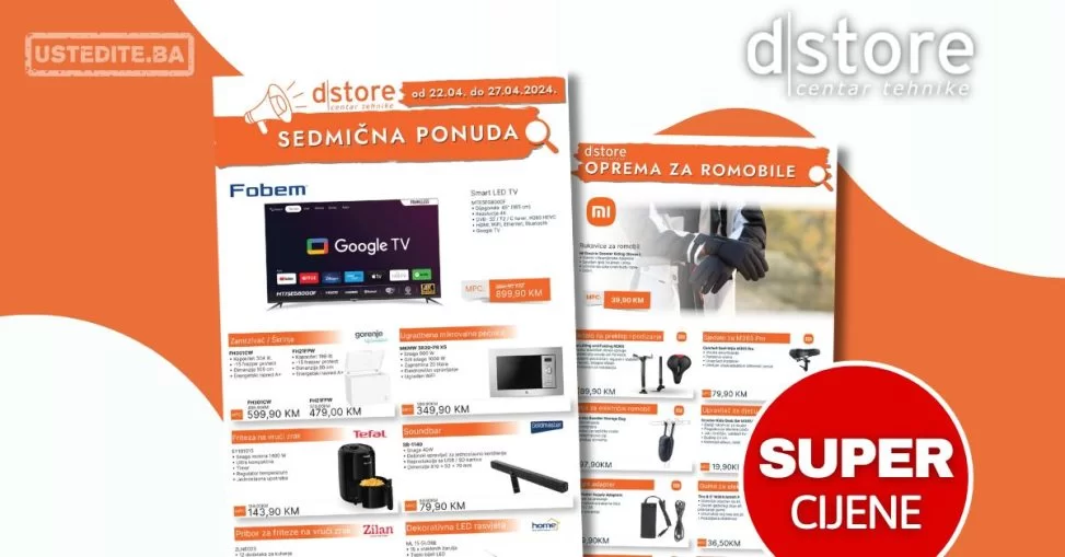 Dstore sedmična akcija 22-27.4.2024.