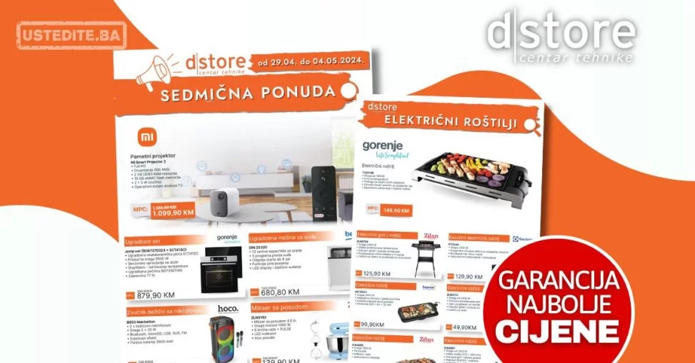 Dstore sedmična akcija 29.4-4.5.2024.