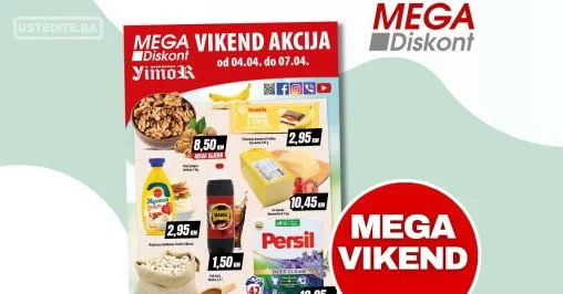 Mega Diskont vikend akcija 4-7.4.2024.