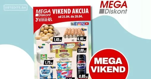 Mega Diskont vikend akcija 25-28.4.2024.