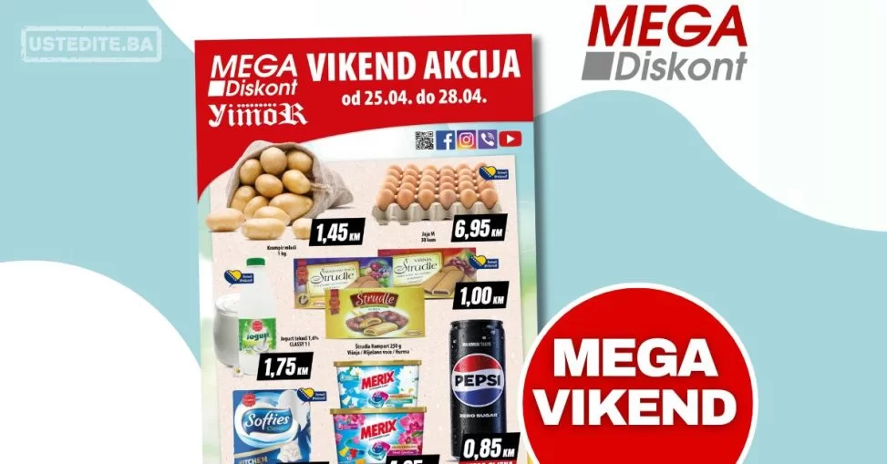 Mega Diskont vikend akcija 25-28.4.2024.