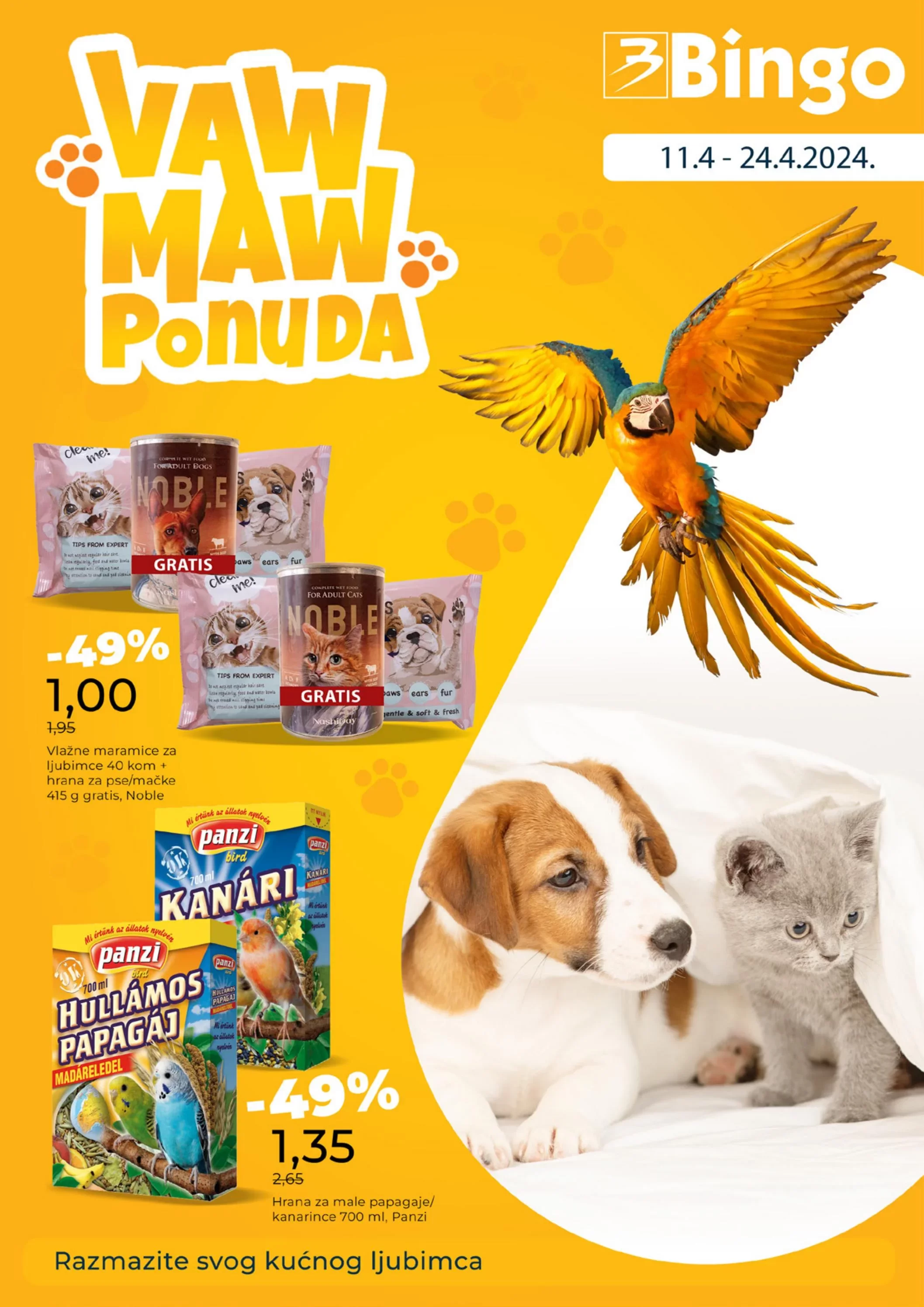 Bingo katalog Kućni ljubimci 11-24.4.2024.