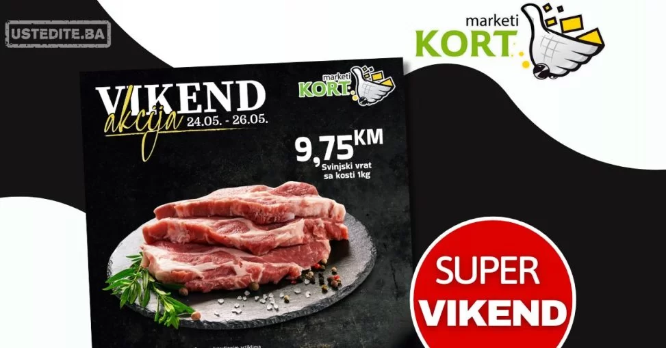 Kort vikend akcija 24-26.5.2024.