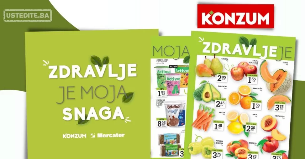 Konzum katalog ZDRAVE NAMIRNICE 6-19.5.2024.