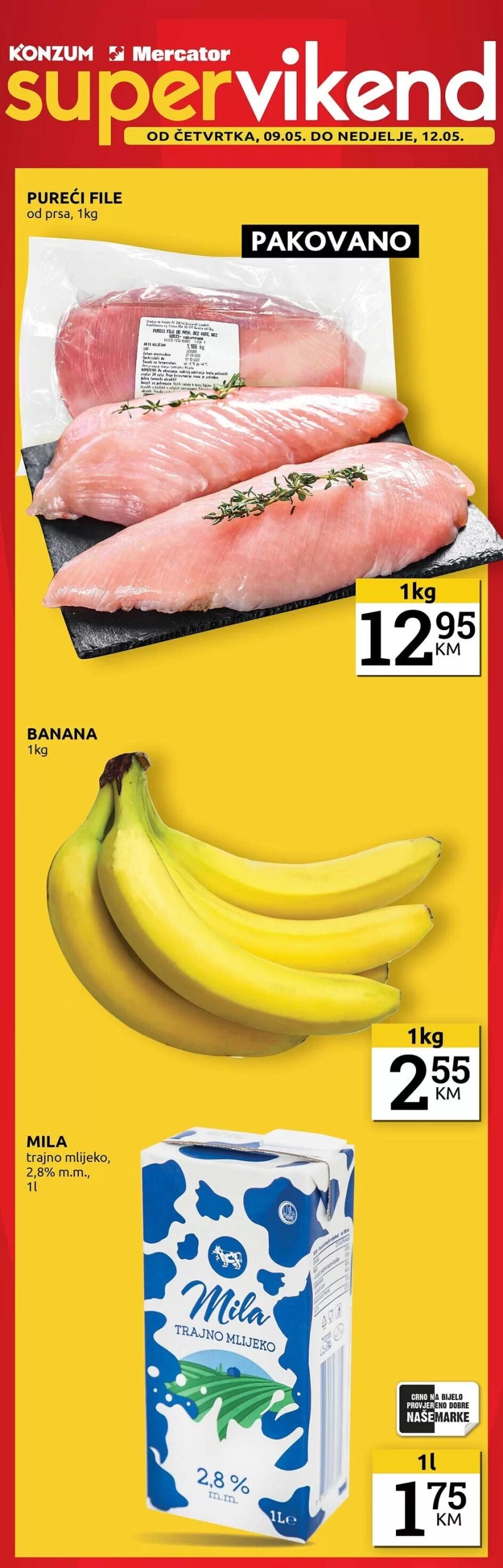 Konzum vikend akcija 9-12.5.2024.