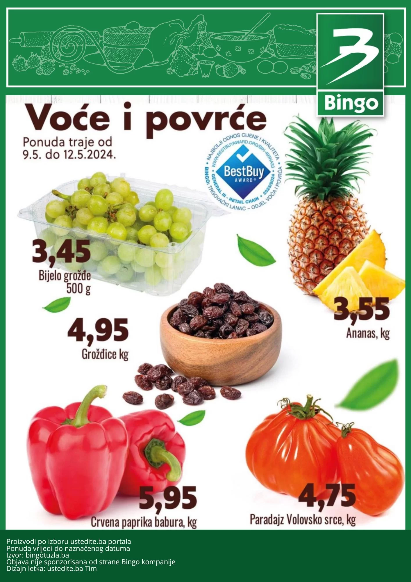 Bingo akcija VOĆE & POVRĆE