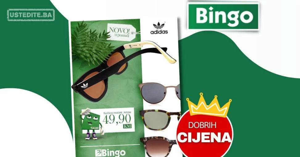 Bingo SUNČNE NAOČALE - NOVO U PONUDI - maj 2024.