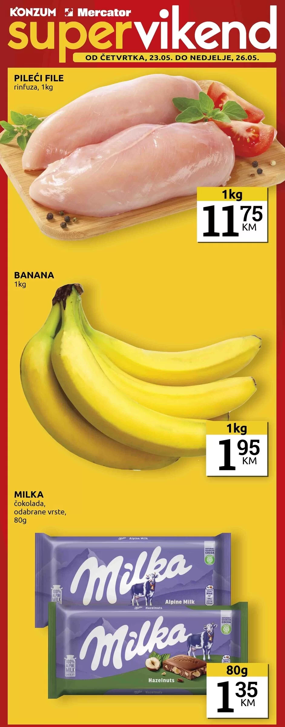 Konzum vikend akcija 23-26.5.2024.